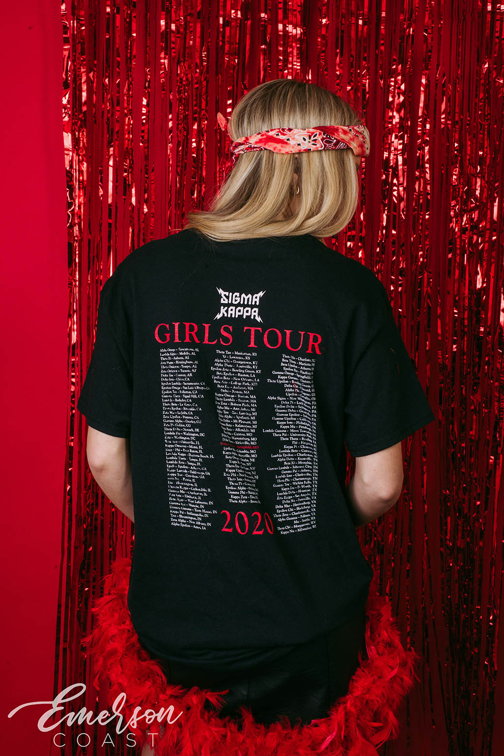 Sigma Kappa Girls Tour Bid Day Rocker Tee