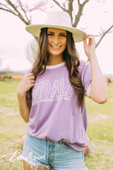 Sigma Kappa End Alz Purple Colorblock Ringer Tee