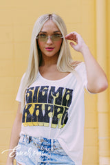 Sigma Kappa Retro Slouchy Tee