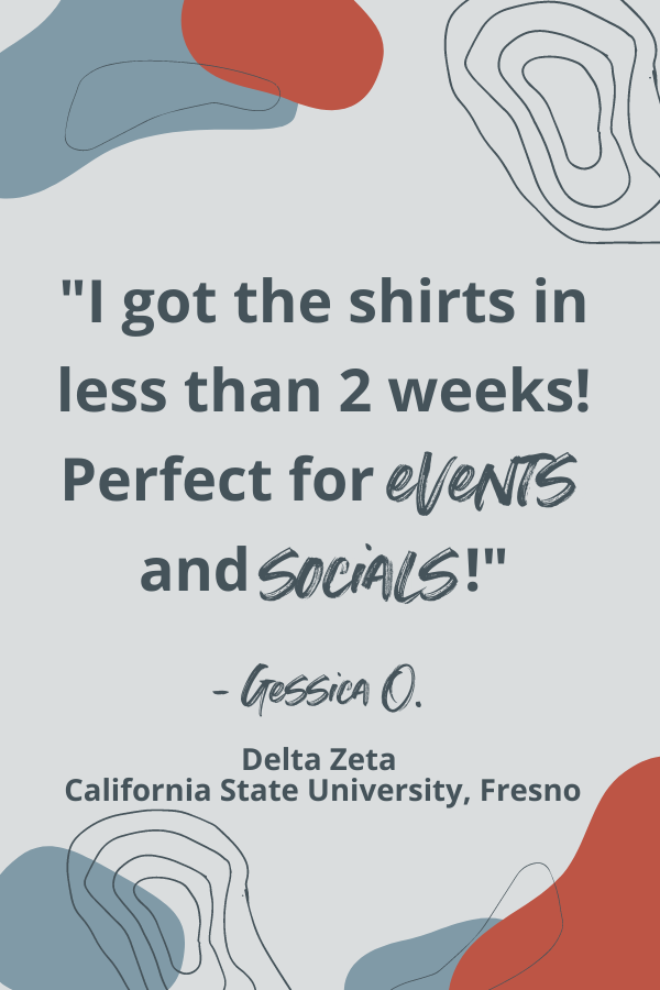 Kappa Alpha Theta Social Wigs and Stache Tee