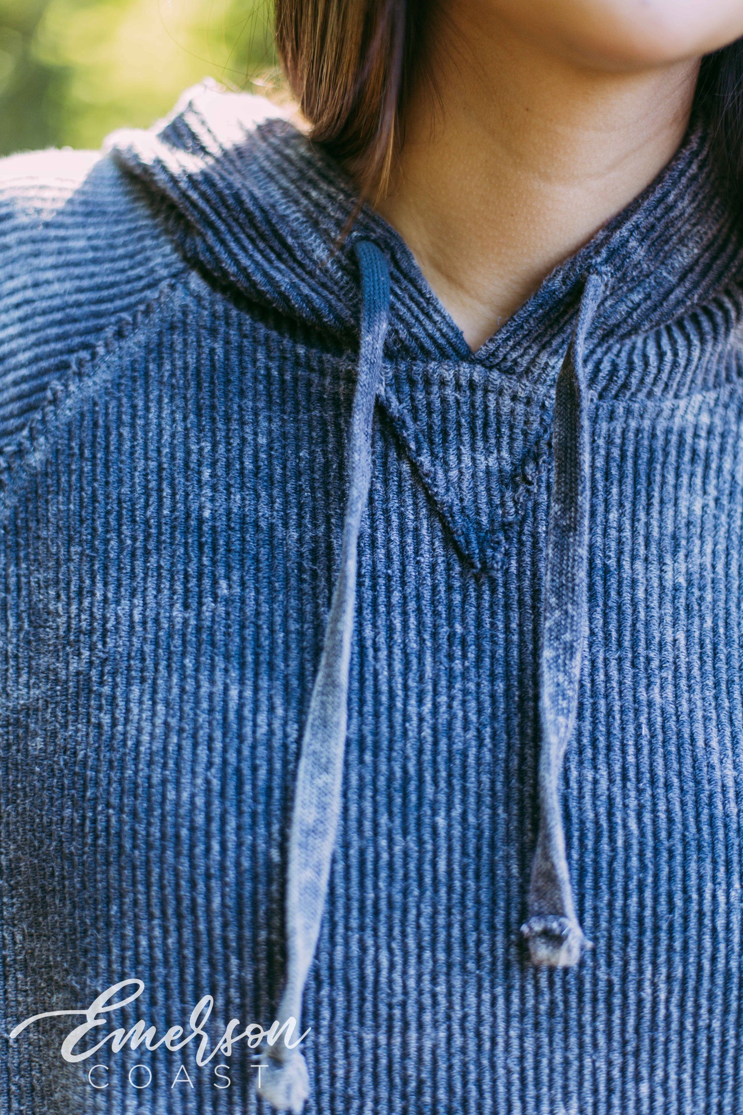 Chi Omega Charcoal Corduroy Hoodie