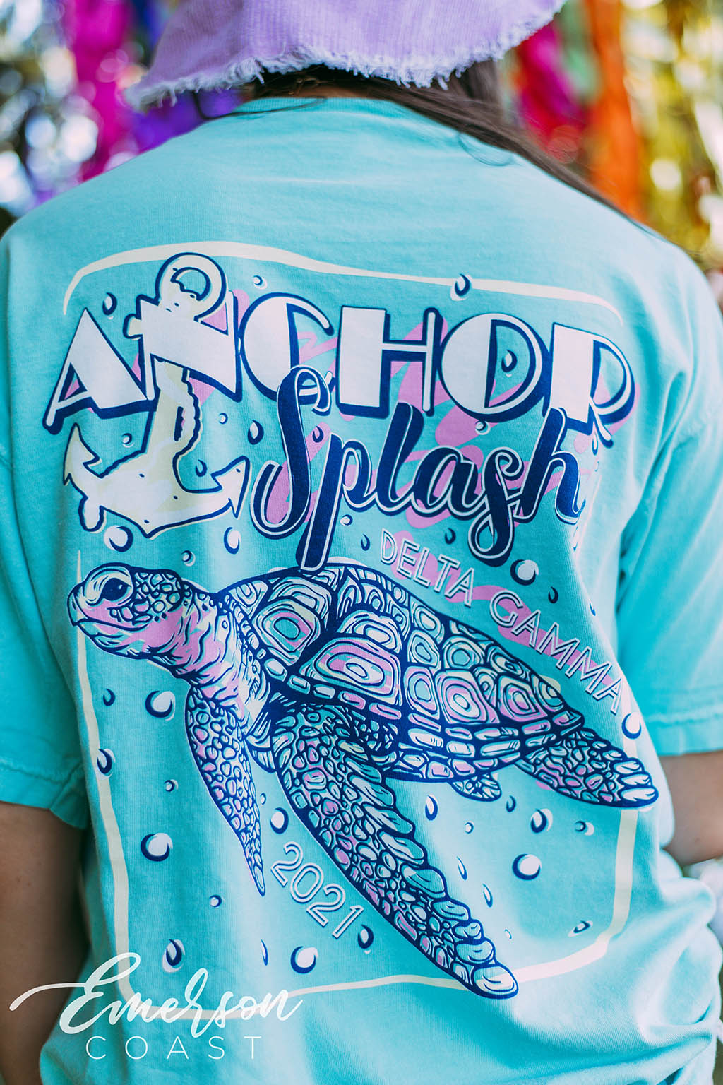 Delta Gamma Anchor Splash Turtle Tee