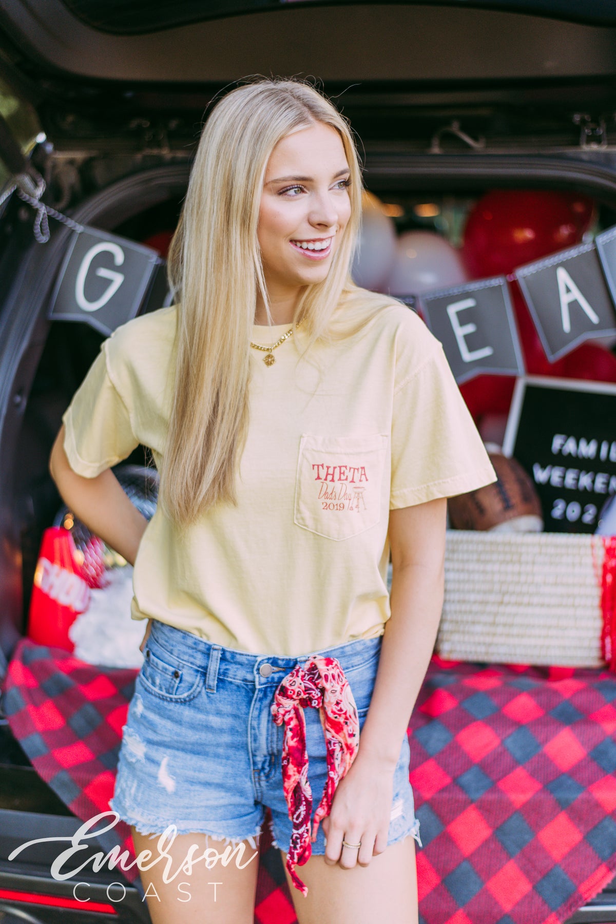 Kappa Alpha Theta Raised By The Best Dads Day Tee