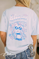 Kappa Alpha Theta Social Wigs and Stache Tee