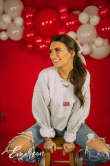 Kappa Alpha Theta Subtle America Embroidered Sweatshirt