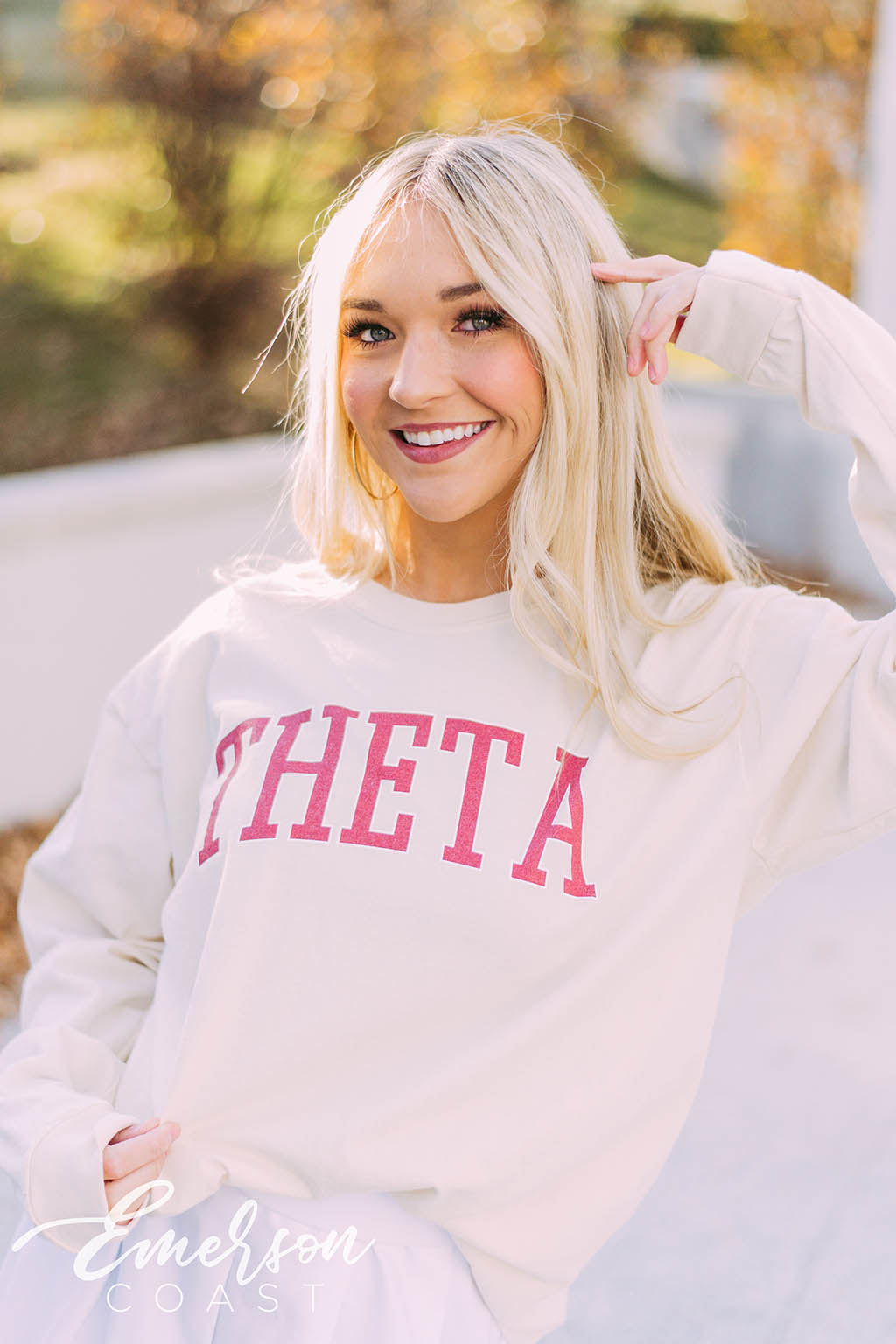 Theta Collegiate Long Sleeve Tee