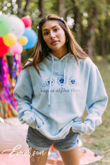 Kappa Alpha Theta Floral Mineral Wash Hoodie