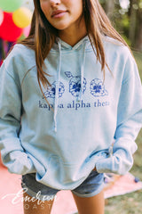 Kappa Alpha Theta Floral Mineral Wash Hoodie