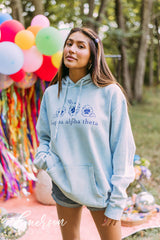 Kappa Alpha Theta Floral Mineral Wash Hoodie