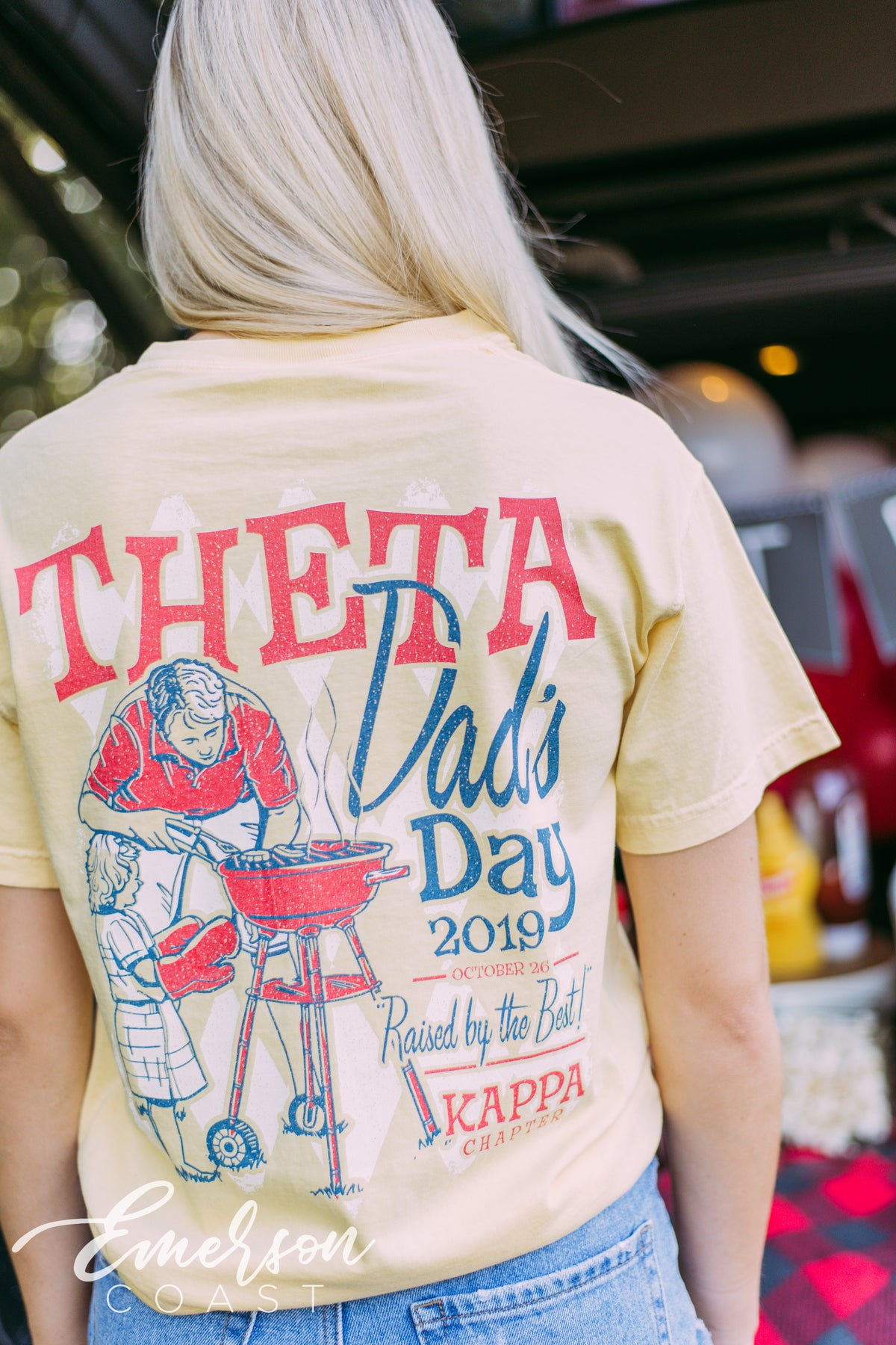 Kappa Alpha Theta Raised By The Best Dads Day Tee