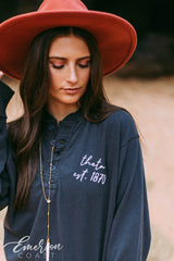 Theta Navy Thermal Henley