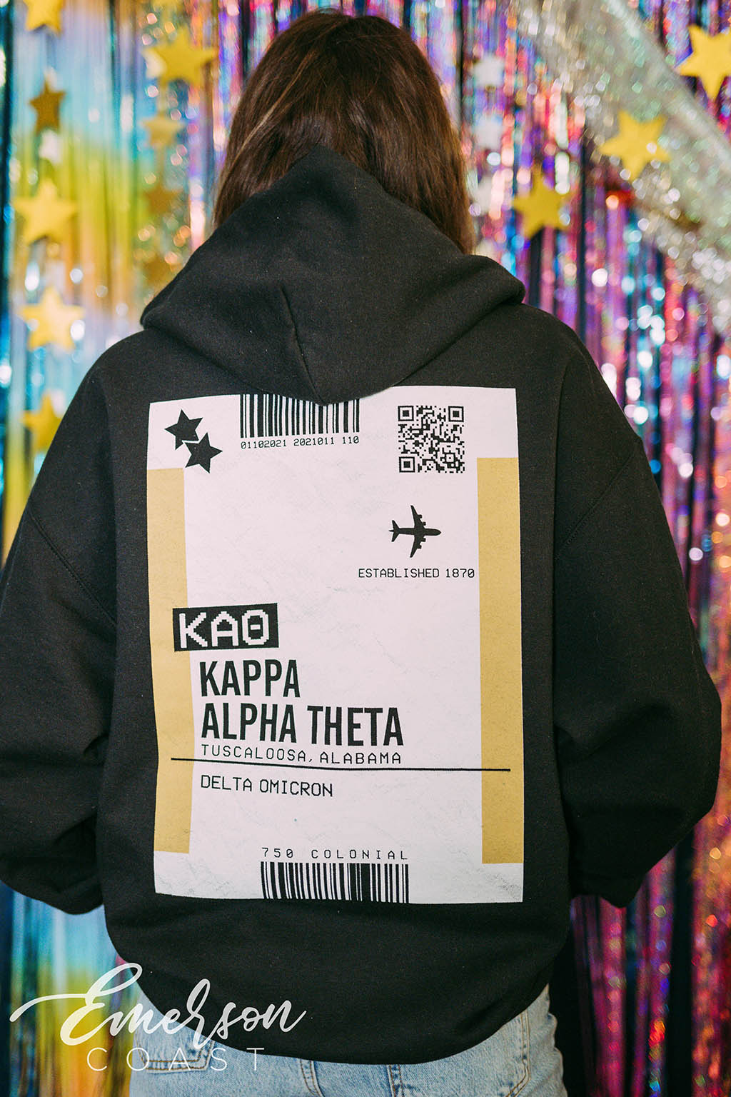 Kappa Alpha Theta Boarding Pass PR Hoodie