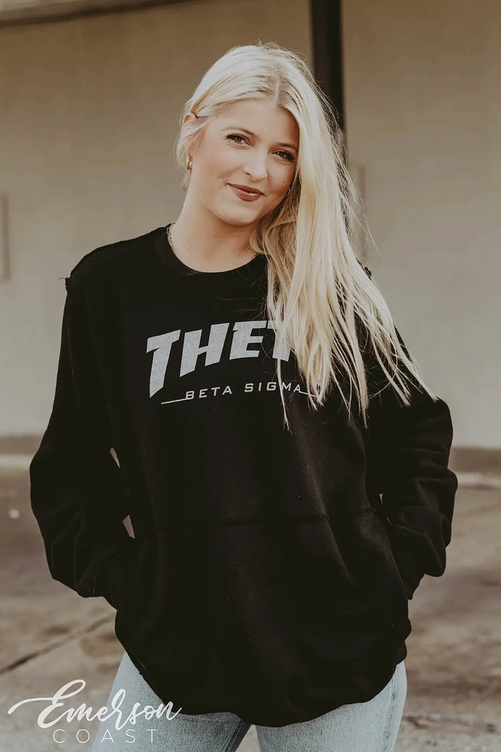 Kappa Alpha Theta Raw Seam Sweatshirt