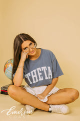 Theta Bold Blue Jean Pr Tee
