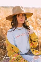 Tri Delta Simple Chambray Long Sleeve Tee