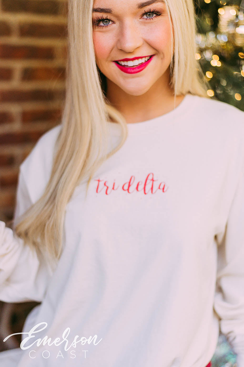 Delta Delta Delta Christmas Long Sleeve Tee