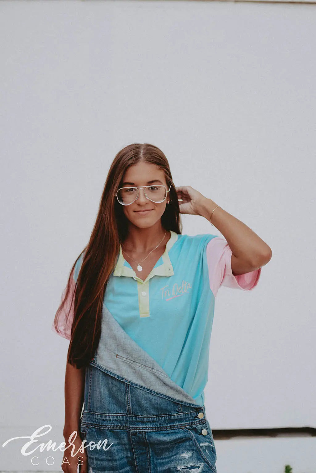 Delta Delta Delta Colorblock PR Henley