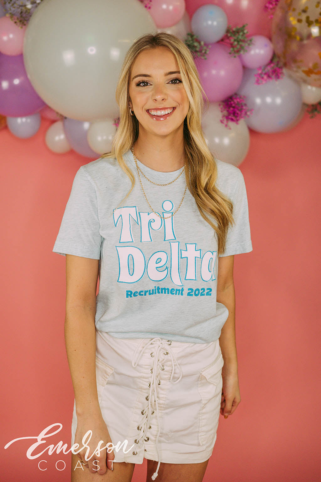 Tri Delta Blue Recruitment Shirt