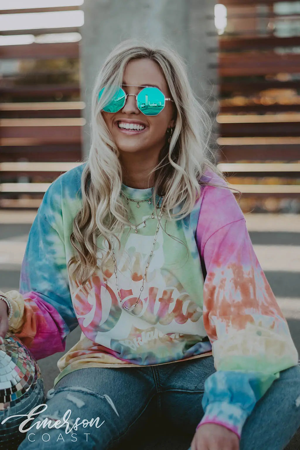 Tri Delta Tie Dye Long Sleeve Tee
