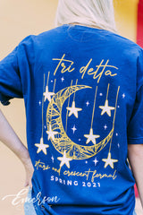 Tri Delta Stars and Crescent Formal Tee