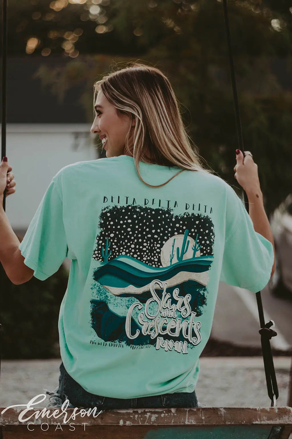 Tri Delt Stars and Crescents Formal Tee