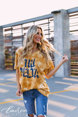 Tri Delt Yellow Tie Dye PR Tee