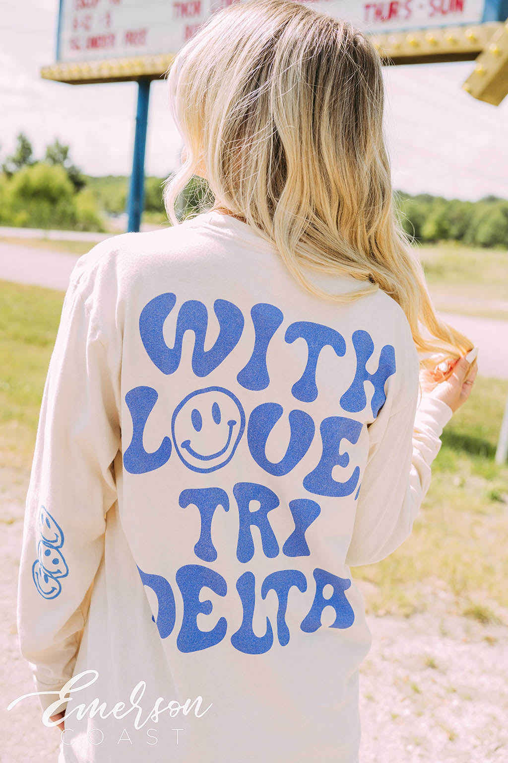 Delta Delta Delta PR With Love Long Sleeve Tee