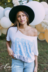 Delta Delta Delta Retro Slouchy Tee