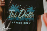 Tri Delta Spring Break Notch Tee