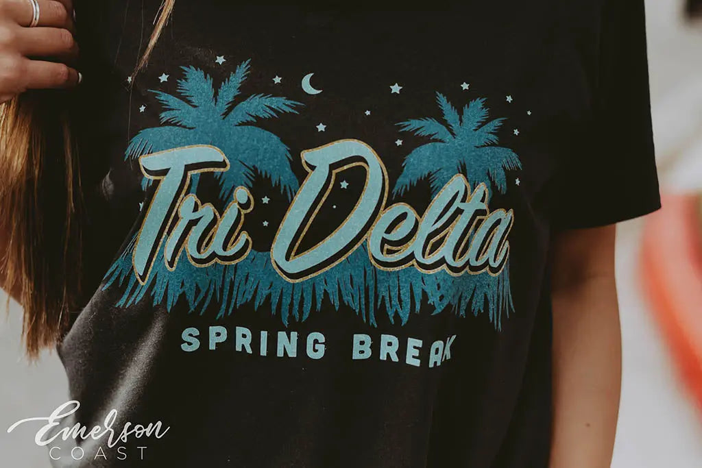Tri Delta Spring Break Notch Tee