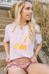Tri Sigma PR Colorful Letters Notch Tee