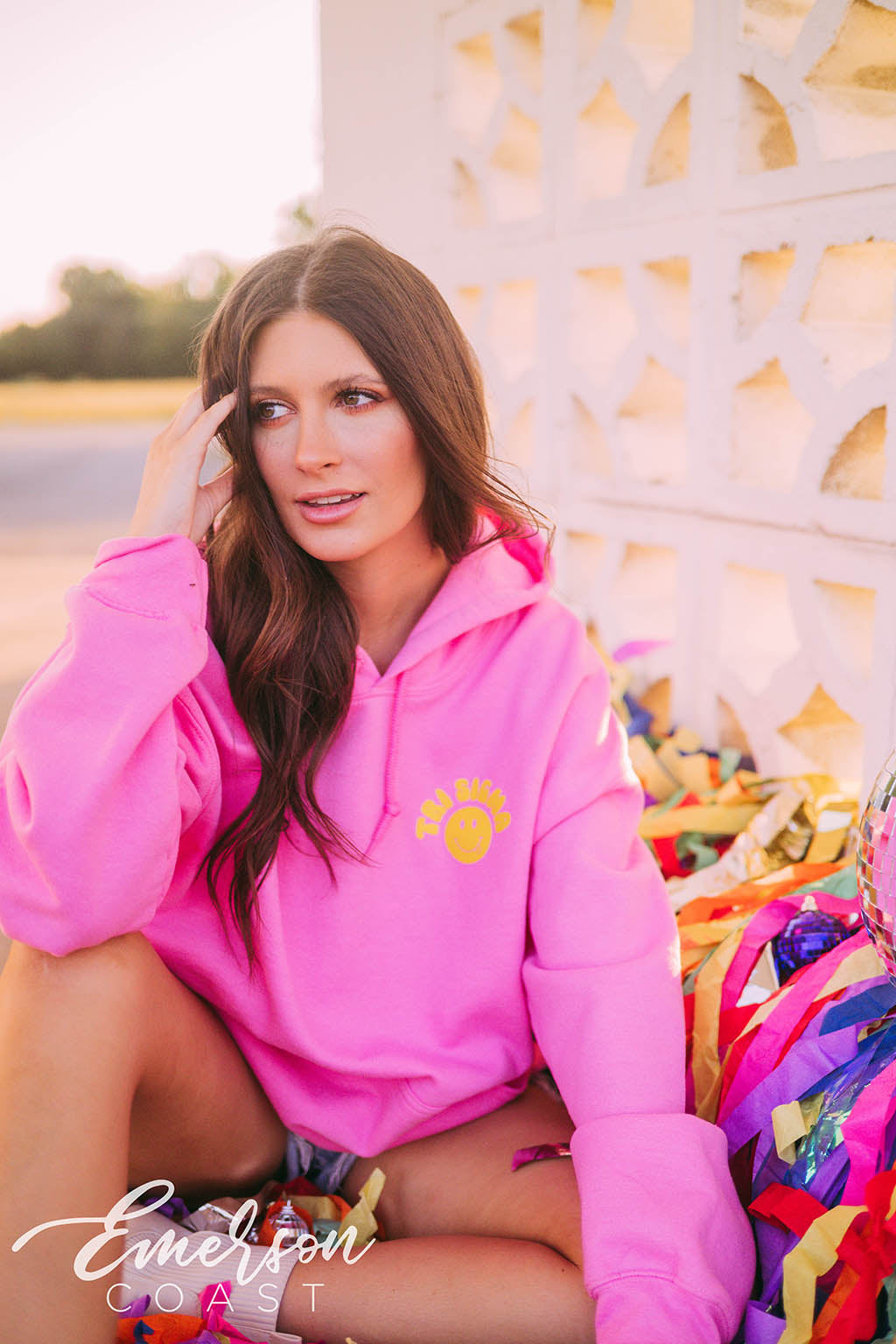 Sigma Sigma Sigma PR Colorful Smiley Hoodie