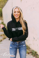Tri Sigma Lightning Crop Hoodie