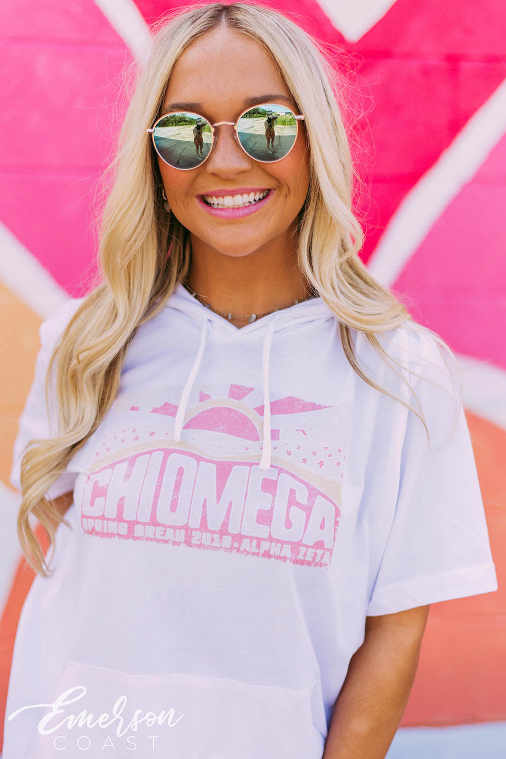 Chi Omega Spring Break Tshirt Hoodie
