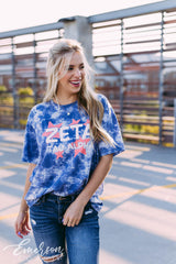 Zeta Color Pop Tie Dye Tee