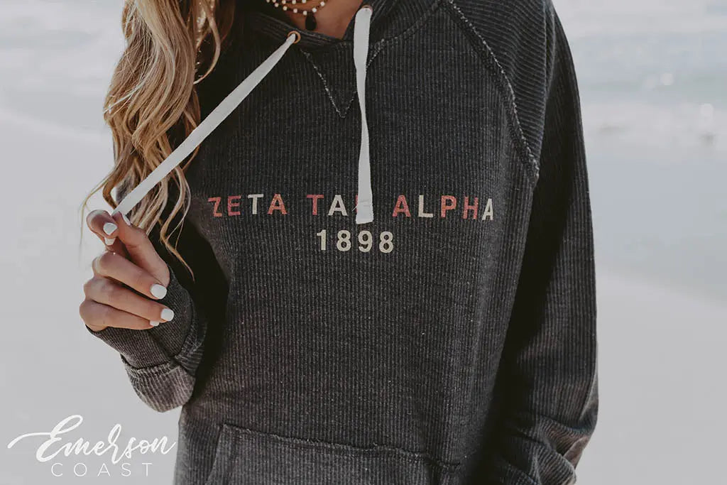 Zeta Tau Alpha PR Corduroy Hoodie