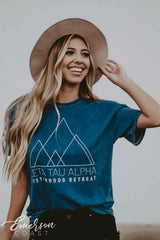 Zeta Tau Alpha Retreat Mineral Wash Tee