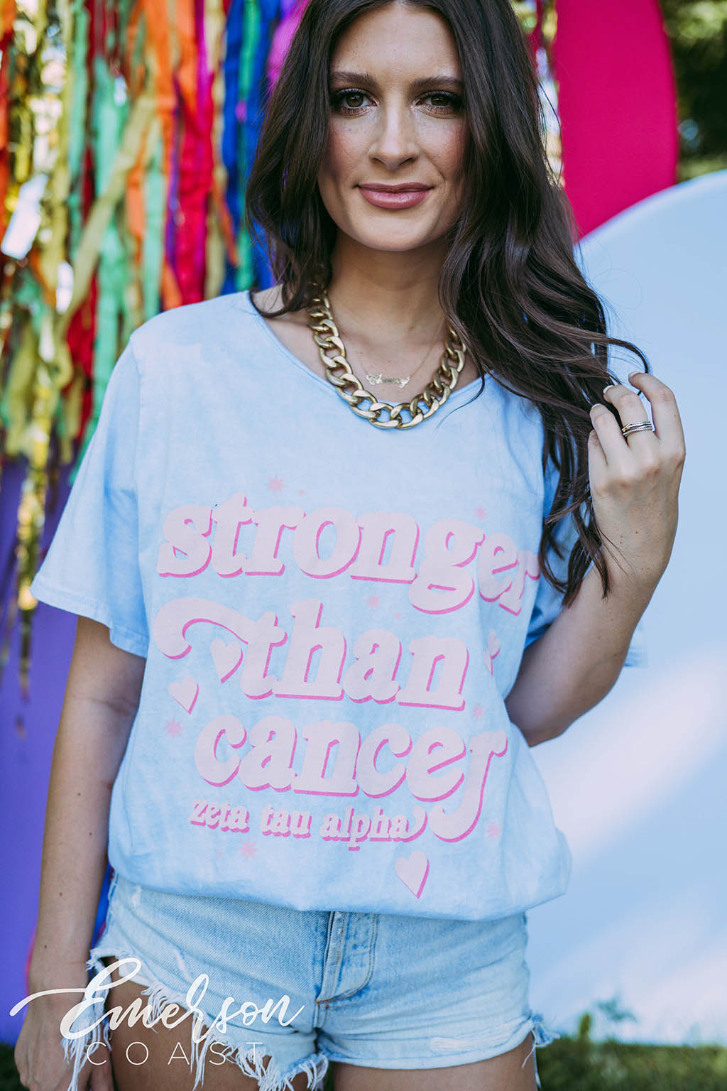 Zeta Tau Alpha Philanthropy Stronger Than Cancer Tee