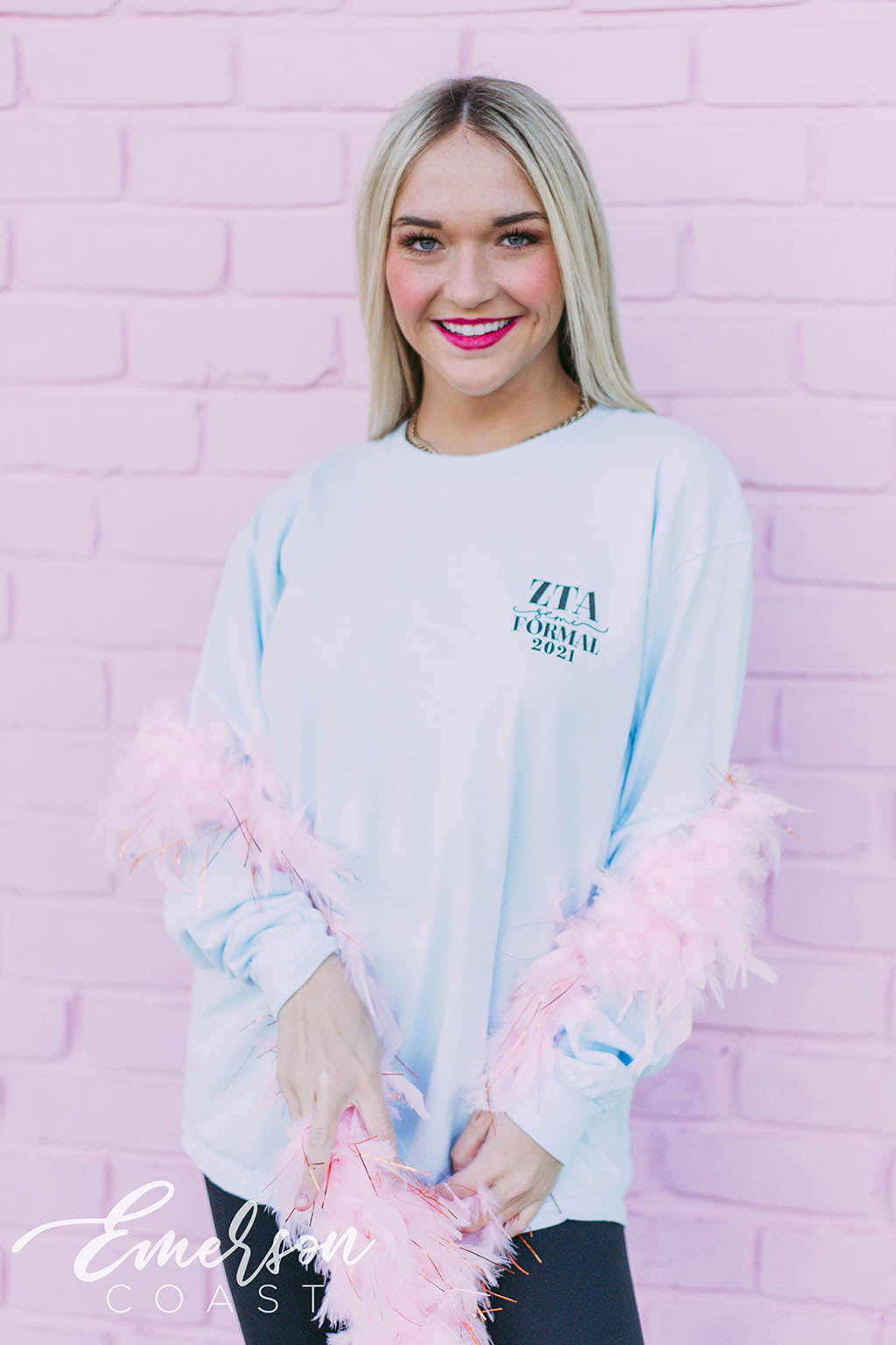 Zeta Tau Alpha Pretty In Pink Semi Formal T-shirt