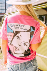 Zeta Tau Alpha PR Take Me Back To Fort Worth Comic Tee