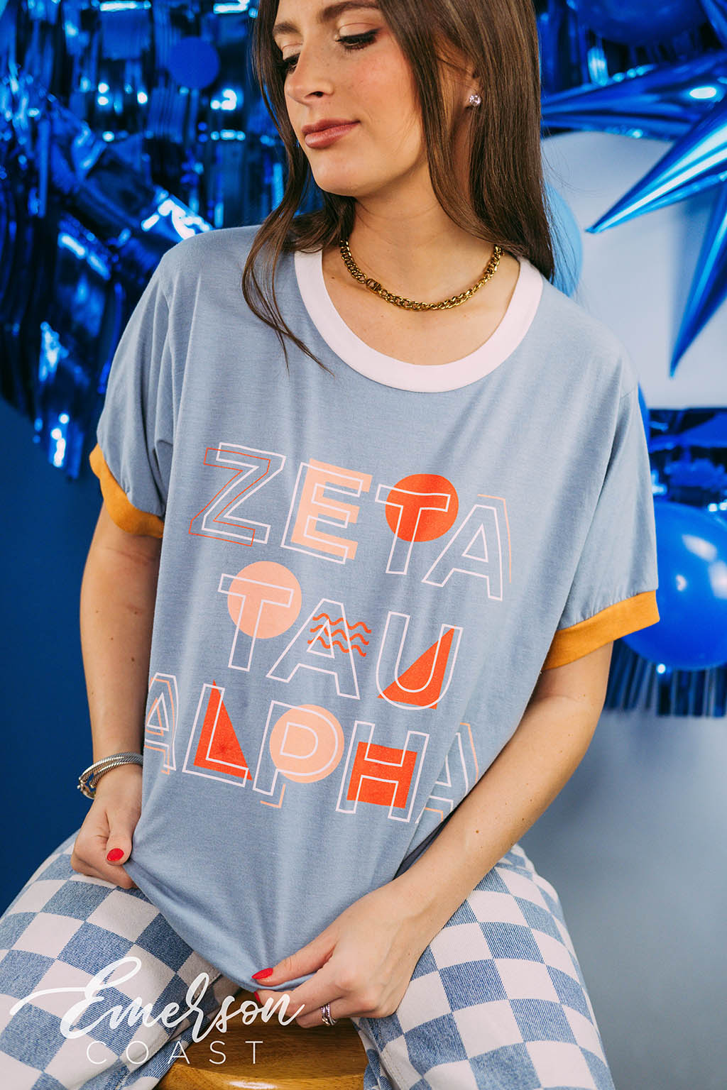 Zeta Tau Alpha Recruitment Abstract Ringer Tee