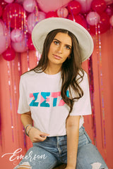 Zeta Tau Alpha Abstract Recruitment Tee