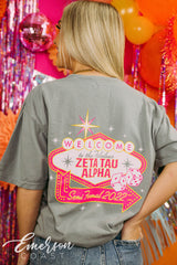 Zeta Tau Alpha Semi Formal Las Vegas Themed Tee