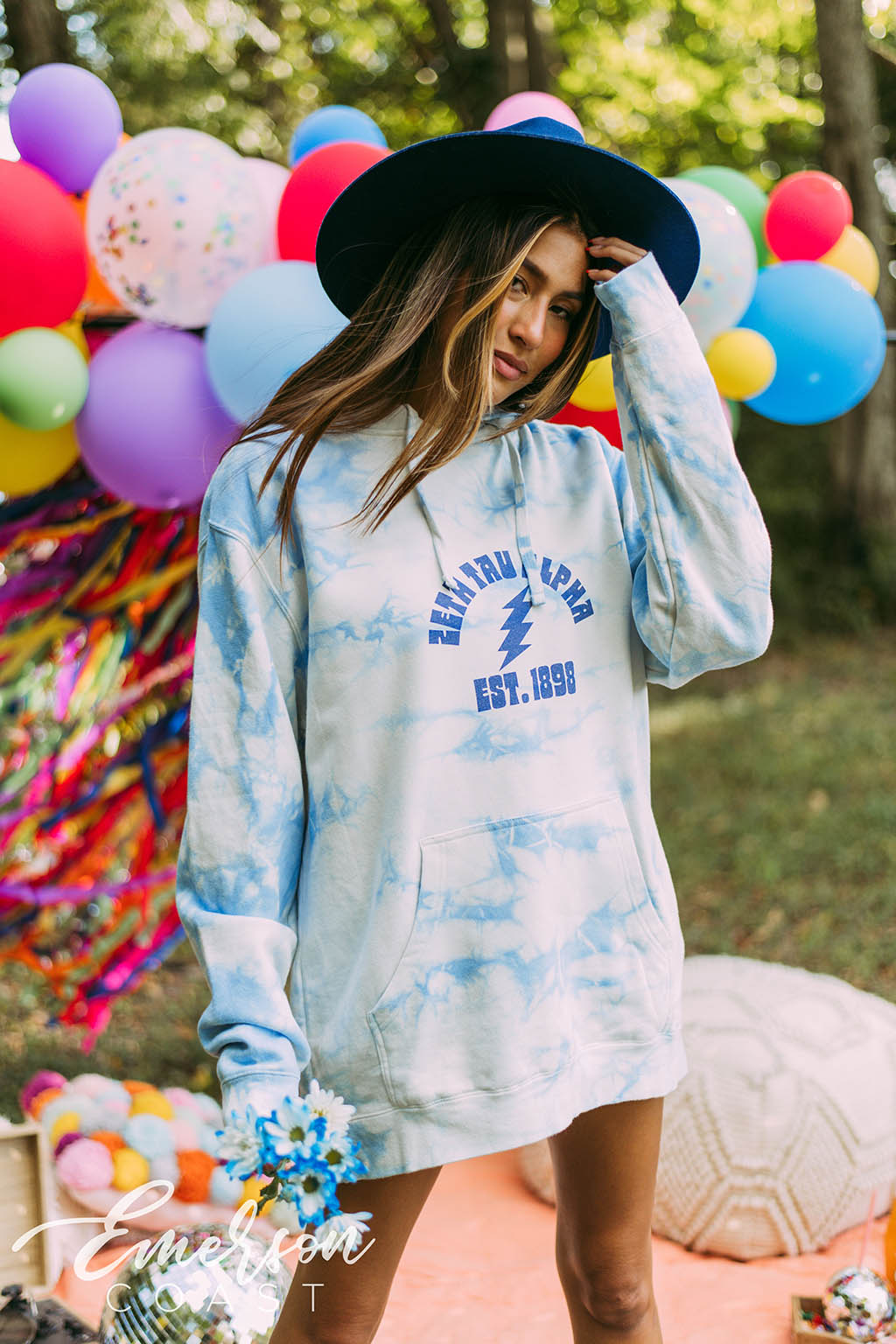 Zeta Tau Alpha Ocean Crystal Hoodie