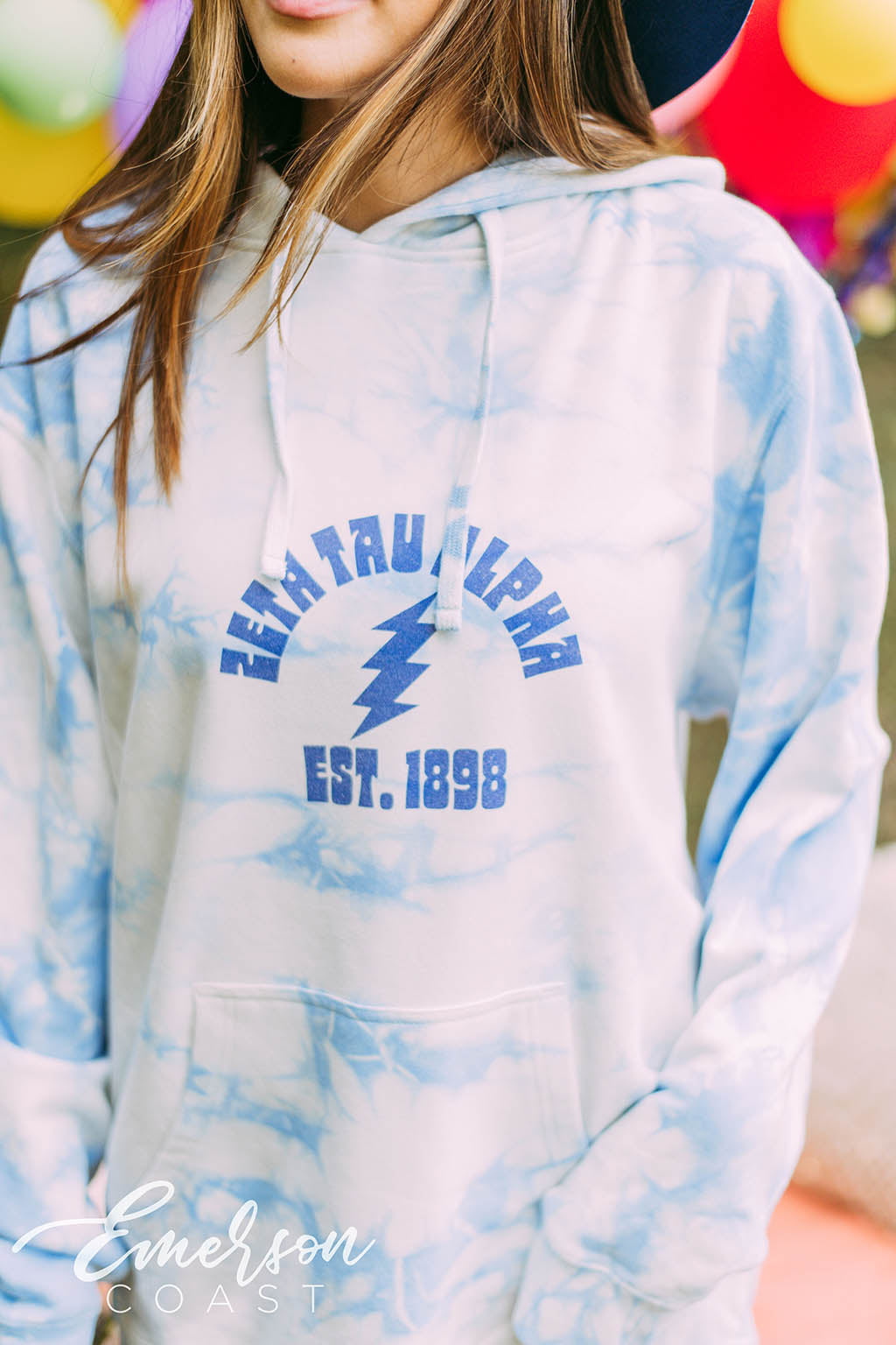 Zeta Tau Alpha Ocean Crystal Hoodie
