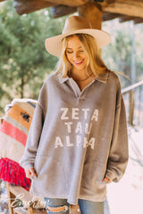 ZTA Lavender Gray Collared Cord