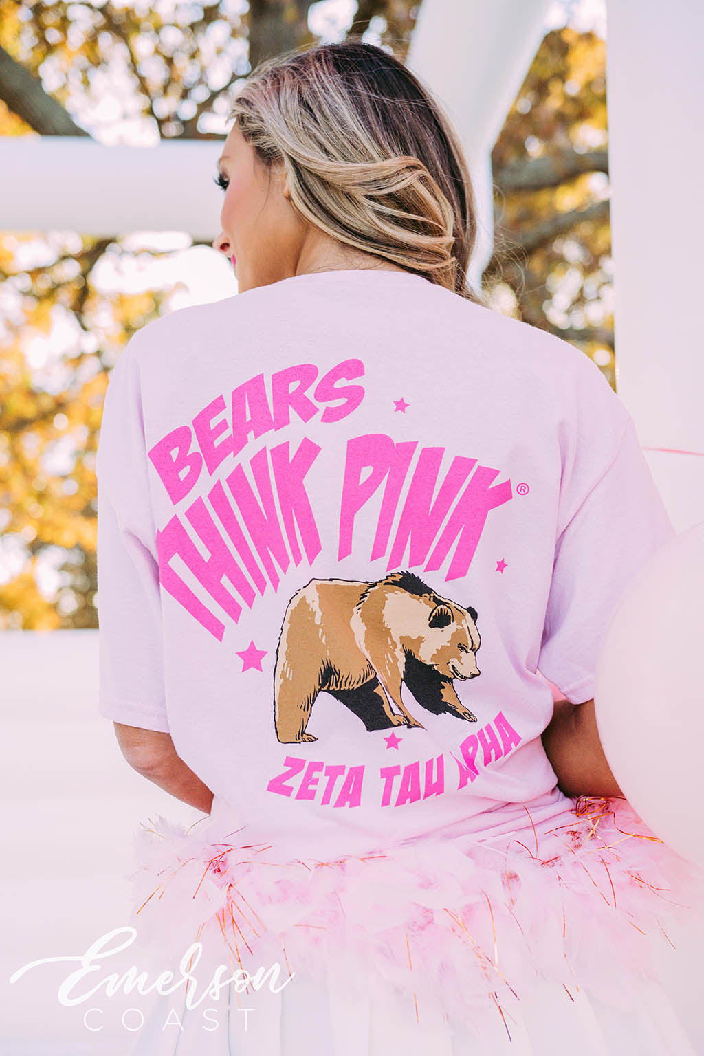 Zeta Tau Alpha Philanthropy Bears Think Pink Tee