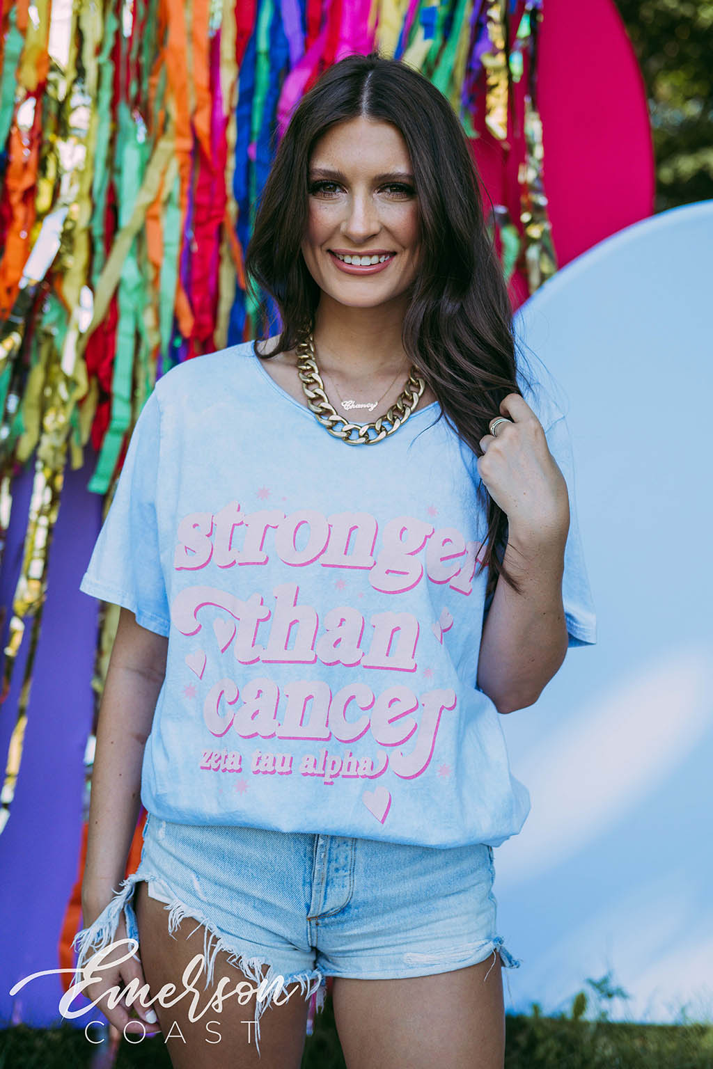 Zeta Tau Alpha Philanthropy Stronger Than Cancer Tee