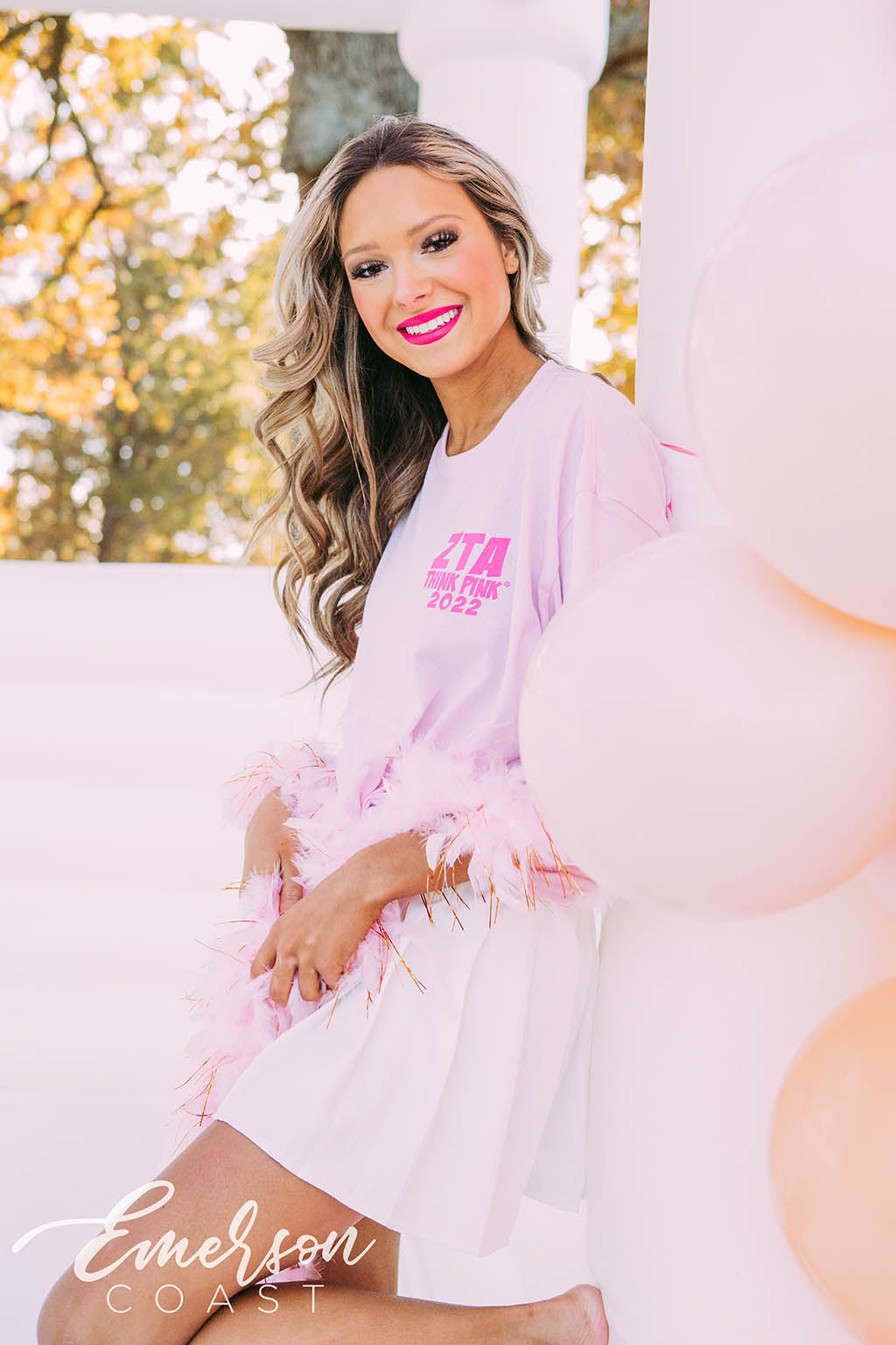 Zeta Tau Alpha Philanthropy Bears Think Pink Tee