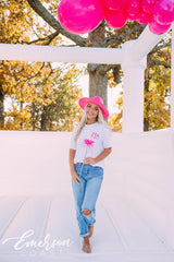 Zeta Tau Alpha Philanthropy Think Pink Lightning Bolt Tee